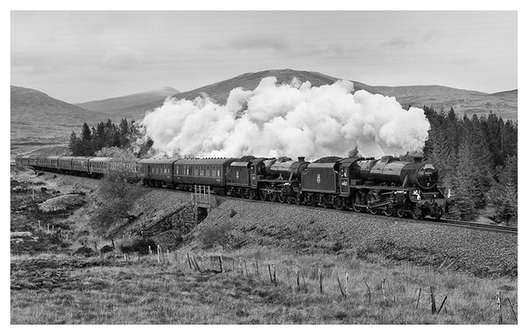 Double Headed Steam at Rannoch